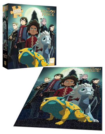 The Dragon Prince Heroes At The Storm Spire'' 1000 Piece Jigsaw Puzzle | Artwork Featuring Ezran, Azymondias, And Other Characte