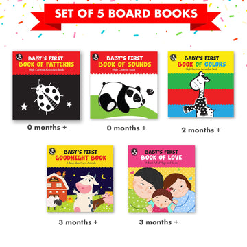 Madame Curies Baby'S First Library | Baby Toys, Gifts For 0-3-6 Months, 0 To 1 Year Old| Baby Shower Gifts, Toddler Board Books