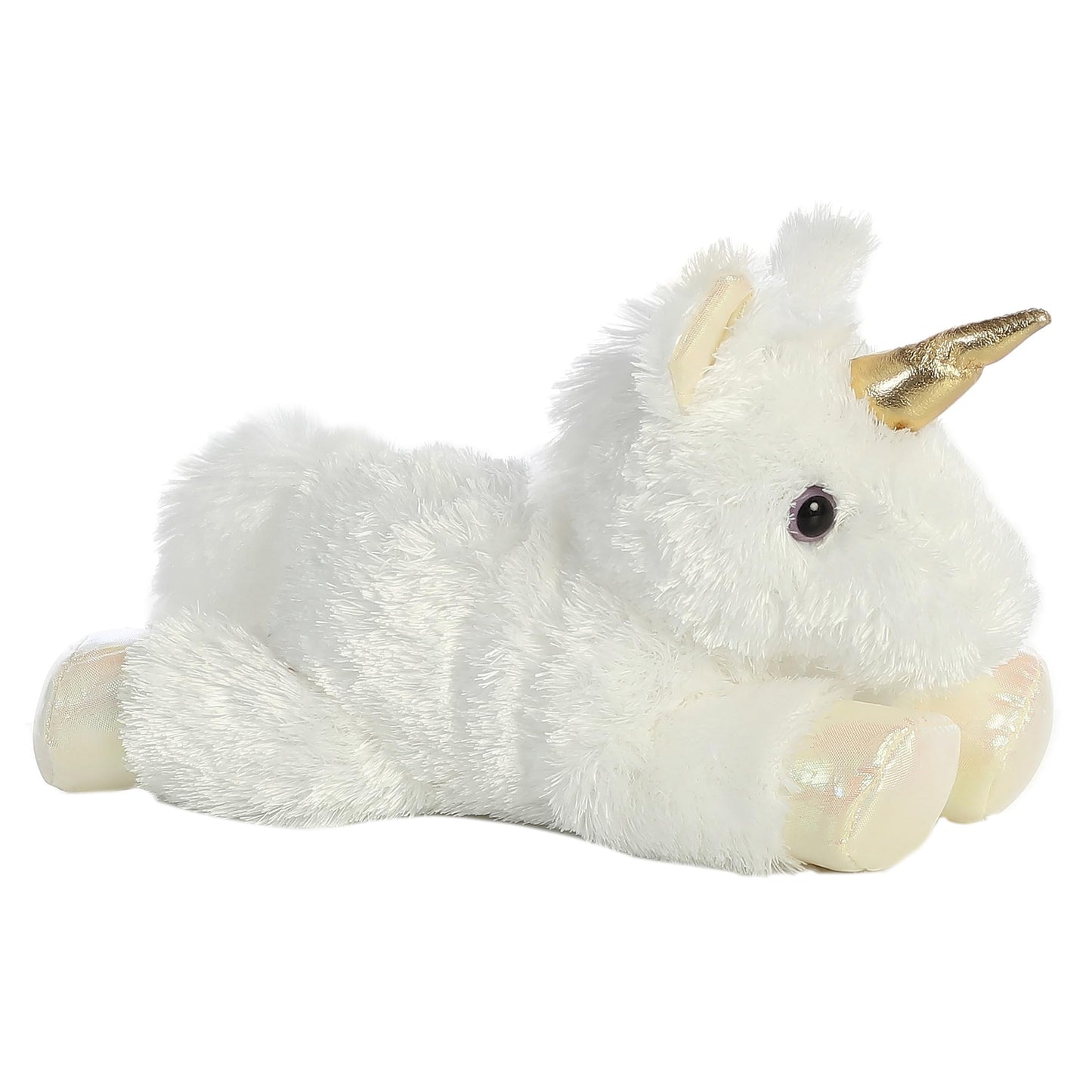 Aurora® Adorable Mini Flopsie™ Celestial™ Stuffed Animal - Playful Ease - Timeless Companions - White 8 Inches
