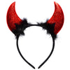 Spooktacular Creations Halloween Devil Horns Headband Red Demon Headwear Costume Accessories for Kids Girls Women Halloween Party Favors Cosplay Costume