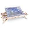 FNTSTICGOODS 1500 Piece Jigsaw Puzzle Table with Drawers - 34 X 25 - Wooden Puzzle Table with Cover | 3-Tilting-Angle Adju