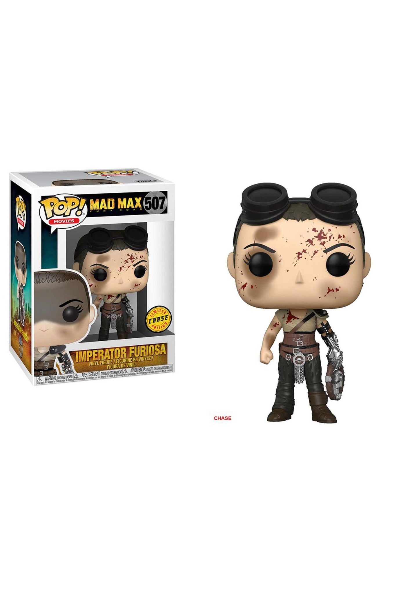 Funko Pop! Movies: Mad Max Fury Road Furiosa (Styles May Vary) Collectible Figure