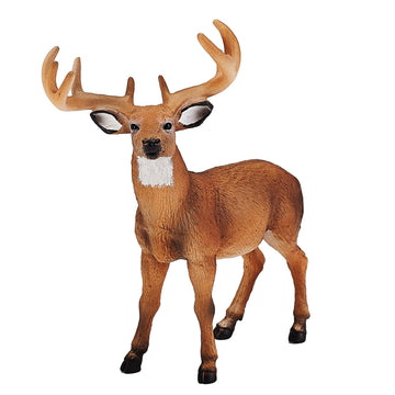 Mojo White Tailed Deer Buck Realistic International Wildlife Hand Painted Toy Figurine