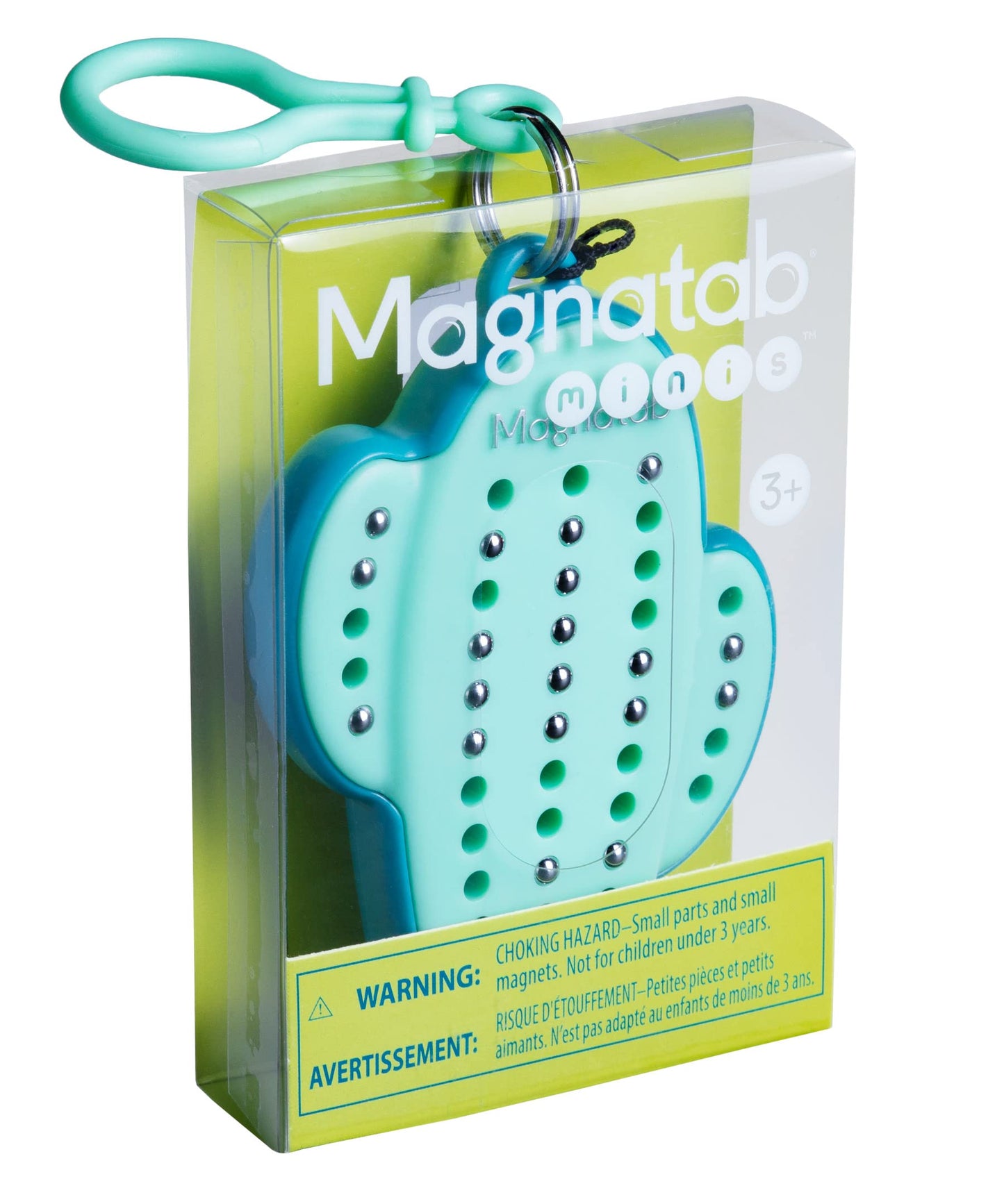 Magnatab Minis - Sensory Toys, Magnetic Drawing Tool, Toddler Writing Practice, Sensory Play, Fidget Toys, Stylus Included, Travel-Friendly, Ages 3+ - Cactus