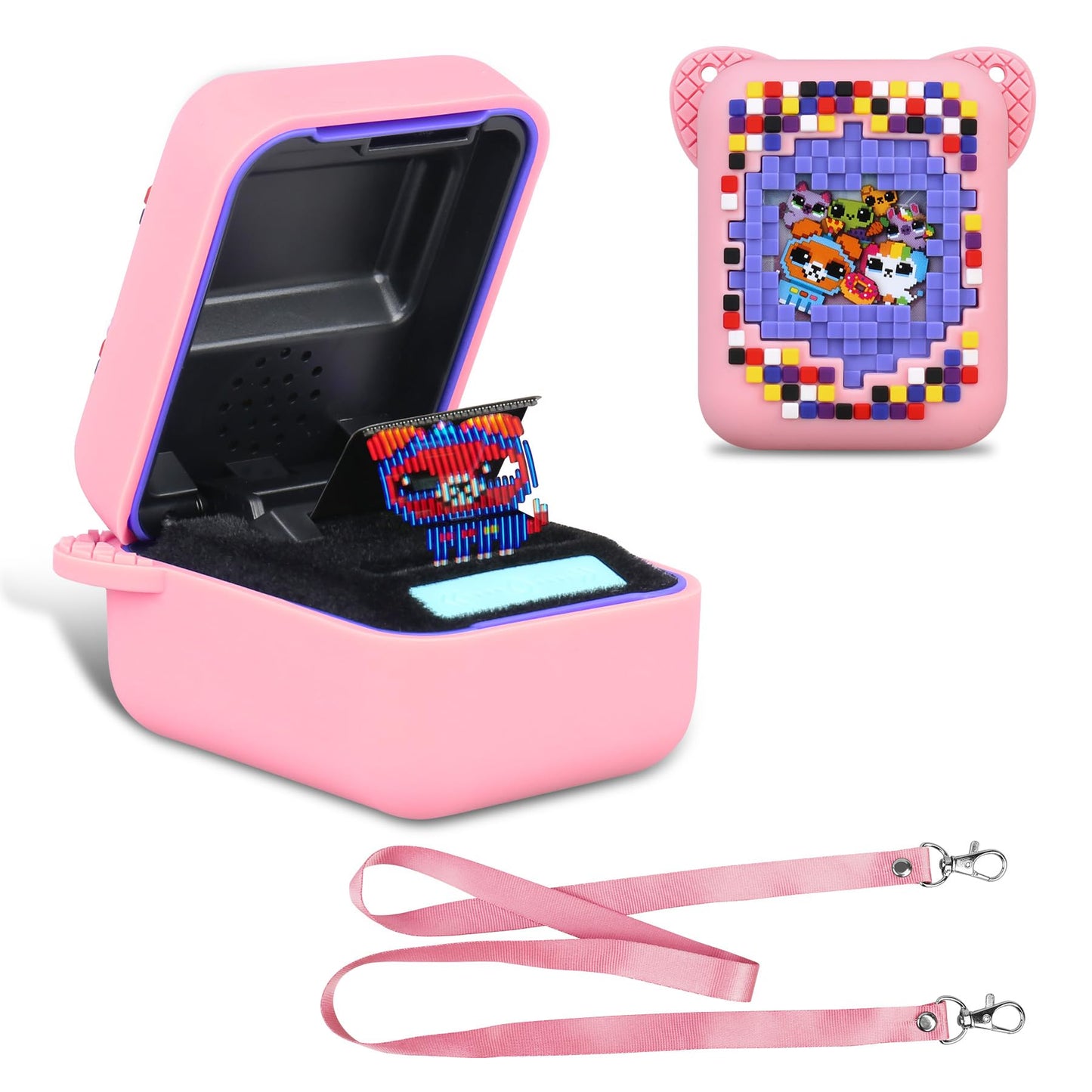 BOVKE Silicone Cover Case for Bitzee Interactive Toy Digital Pet with 15 Animals Inside, Bitzee Orginal Digital Pet Protective S