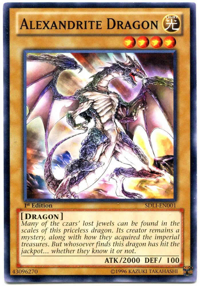 Yu-Gi-Oh! - Alexandrite Dragon (Sdli-En001) - Structure Deck: Realm Of Light - 1St Edition - Common