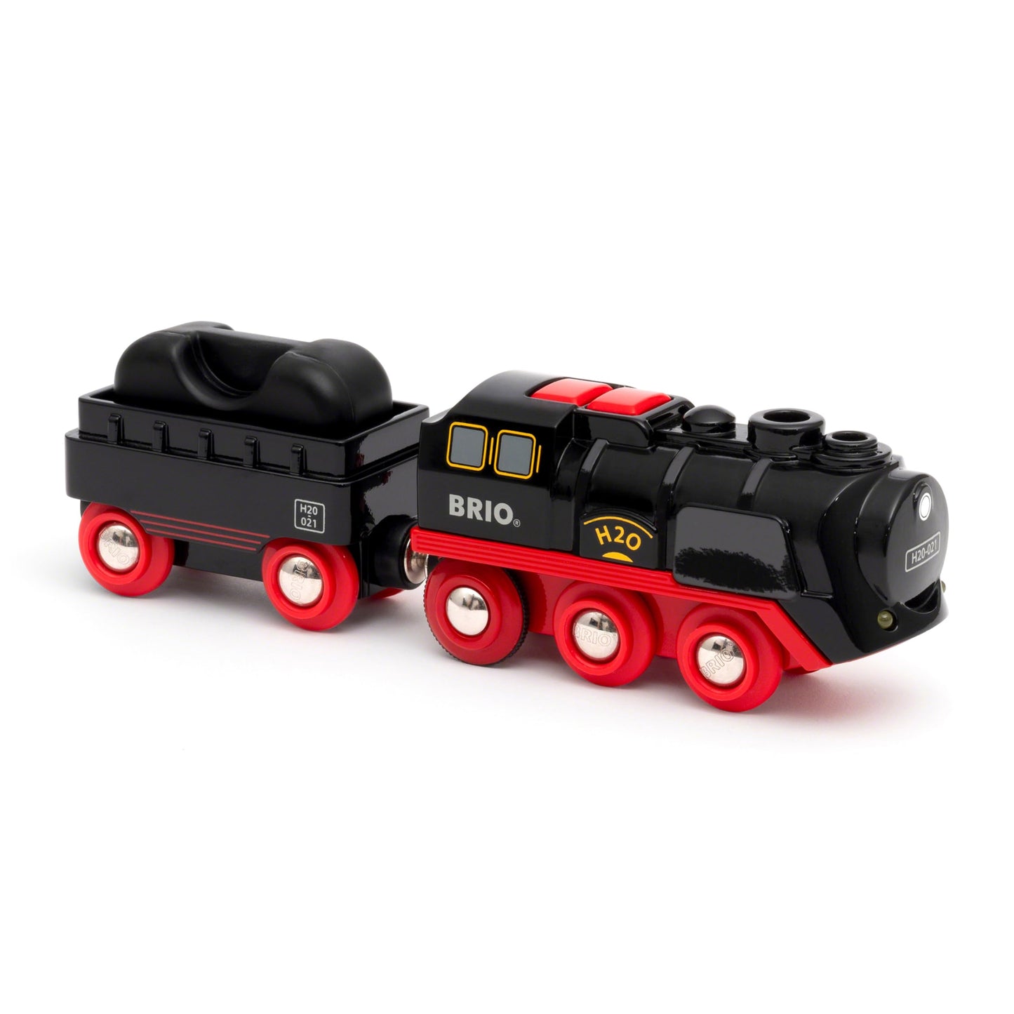 Brio World 33884 Battery-Operated Steaming Train - Press Action Button 3 Sec For Real Cool-To-Touch Steam | Enhances Motor Skill