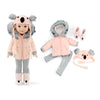 Emily Rose 14 Inch Doll 4-Pc Winter Snow Coat Jacket Outdoor Koala Outfit, Includes Adorable Knit Hat And 14' Doll Boots Accessories | Compatible With Wellie Wishers Dolls
