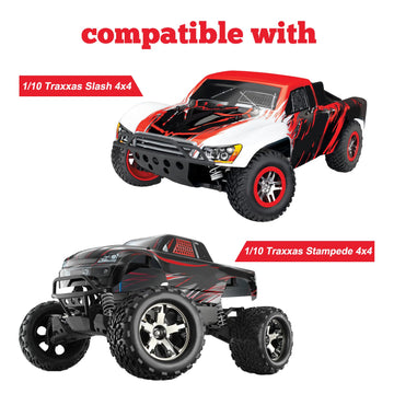 HobbyPark Aluminum Rear Shock Tower for Traxxas 1/10 Slash 4x4 4wd Upgrade Replacement of 6838 Hop Up Parts Red