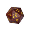 Hddais 50Mm Coralwood Jumbo D20 Dice - 20 Sided Polyhedral Dice With Gift Case For & D&D Role Playing Games