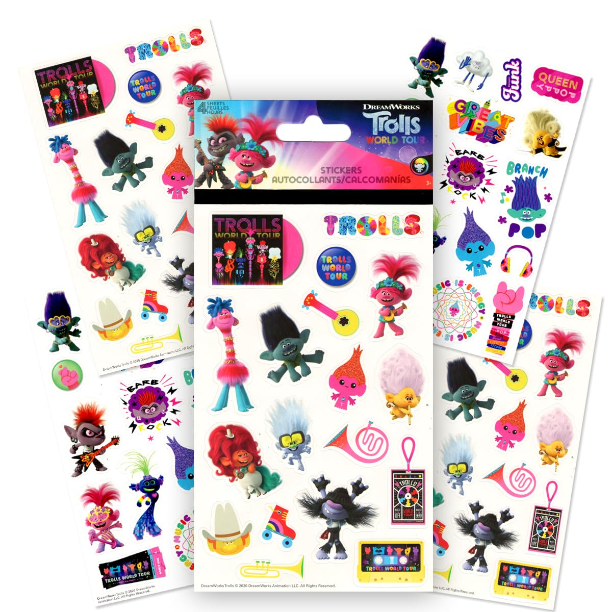 Dreamworks Trolls Coloring And Activity Books Bundle With Coloring Book, Activity Pack, Stickers, And More