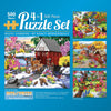 Bits And Pieces - 4-In-1 Multi-Pack 500 Piece Jigsaw Puzzles For Adults - 500 Pc Puzzle Set Bundle By Nancy Wernersbach - 16 X 2