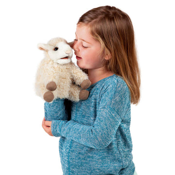 Folkmanis 3129 Small Lamb Hand Puppet, One Size, Multicolor