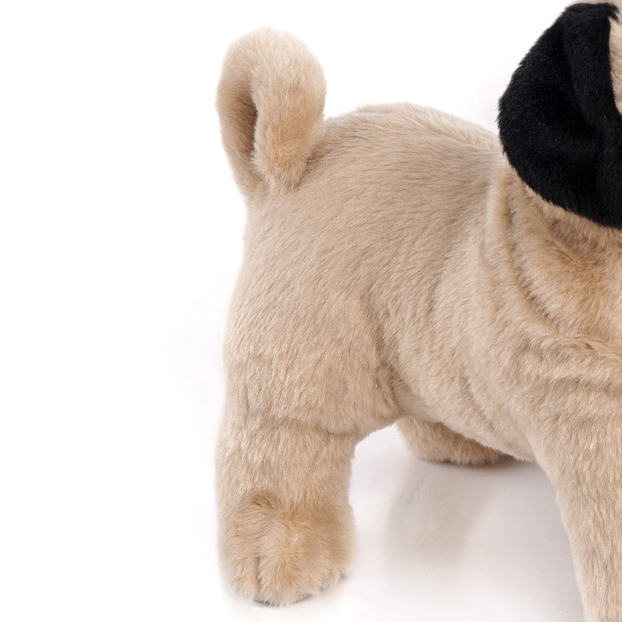 Boni 12.5 Inch Brown Pug Stuffed Animal, Pug Plush Dog Stuffed Animals Gifts For Children Christmas Day Birthday