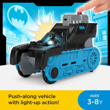 Fisher-Price Imaginext Dc Super Friends Batman Toy Bat-Tech Tank Vehicle With Lights For Preschool Pretend Play Kids Ages 3+ Yea