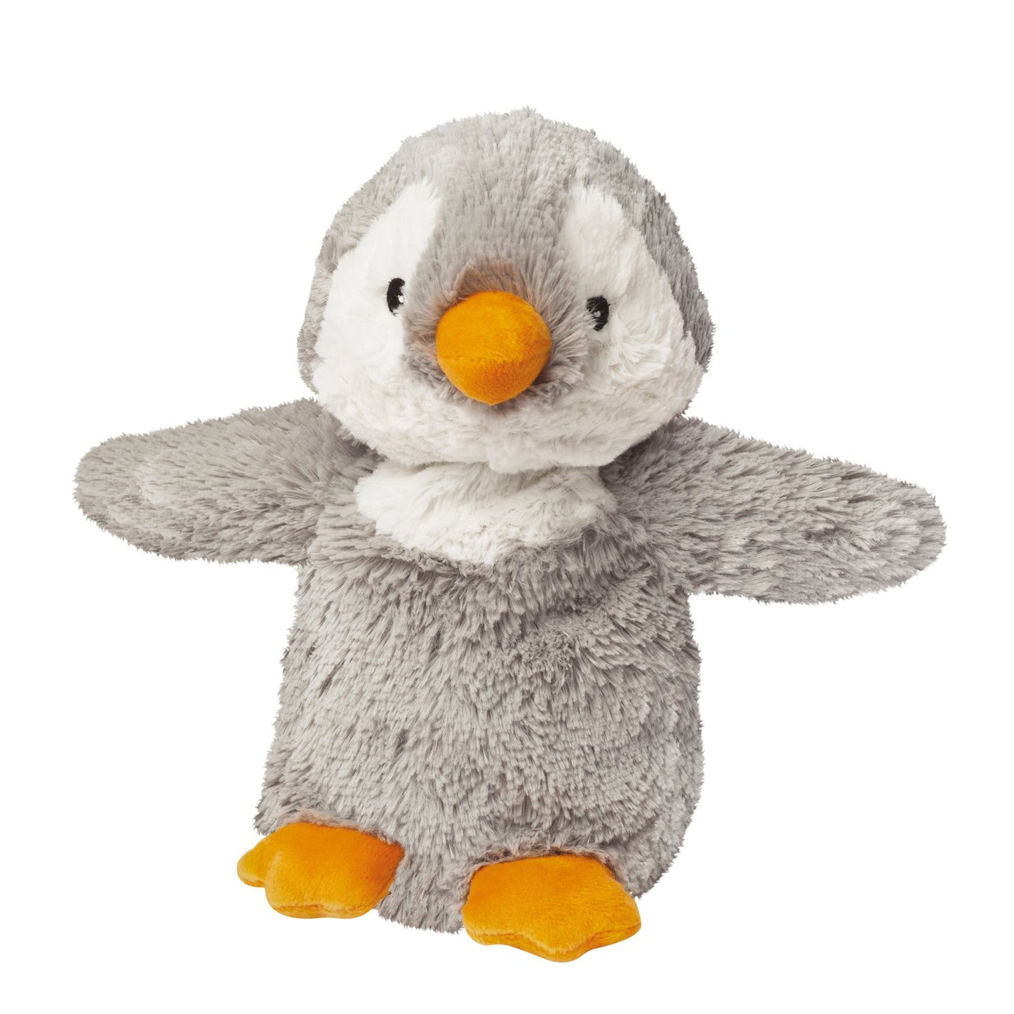 Intelex Warmies Microwavable French Lavender Scented Plush Grey Penguin, 5.91 X 5.91 X 9.84 Inches