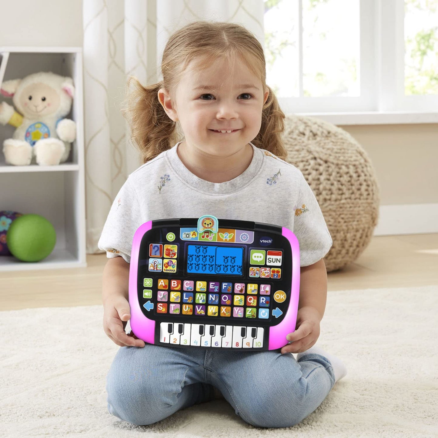 VTech Little Apps Light-Up Tablet - Black Educational Toy for Kids, Interactive Learning, Fun Apps and Lights