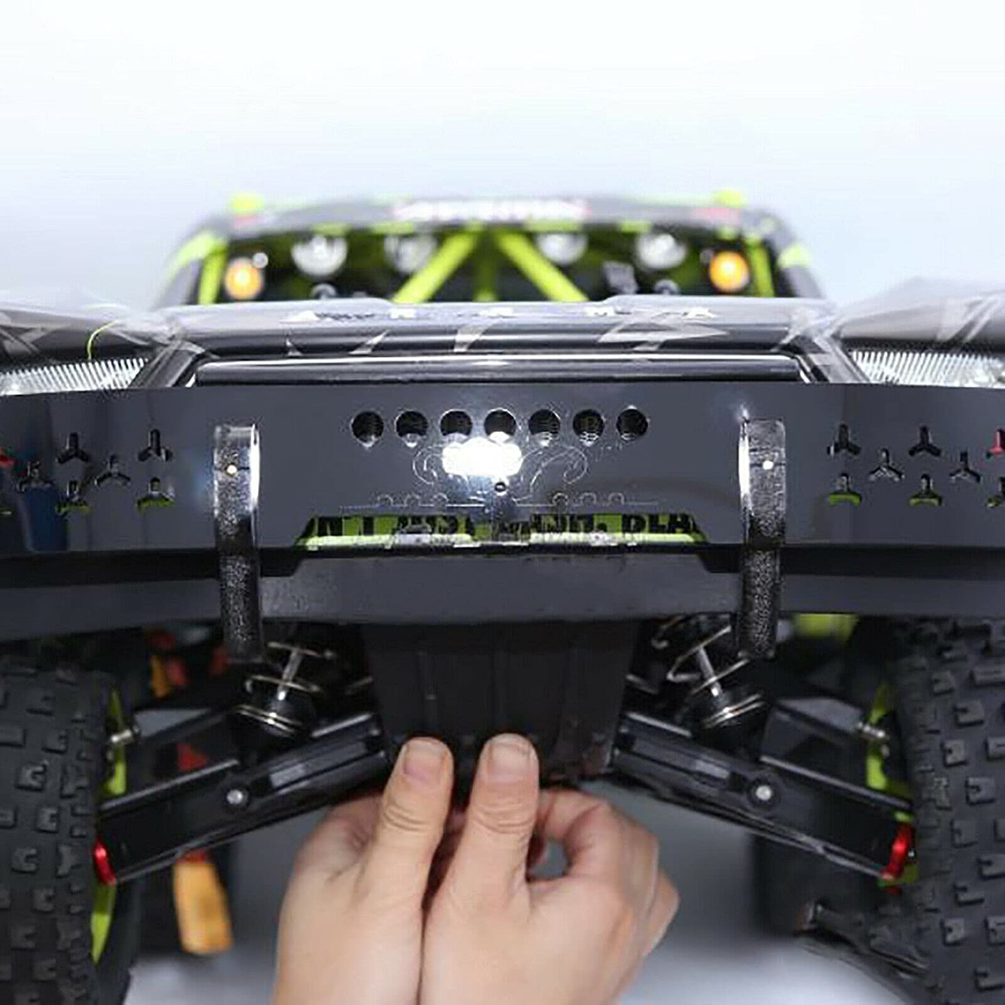 XHSESA 1/7 Scale RC Car Front Bumper Set Bracket Protective Bar Part for ARRMA Mojave RC Car Upgrade