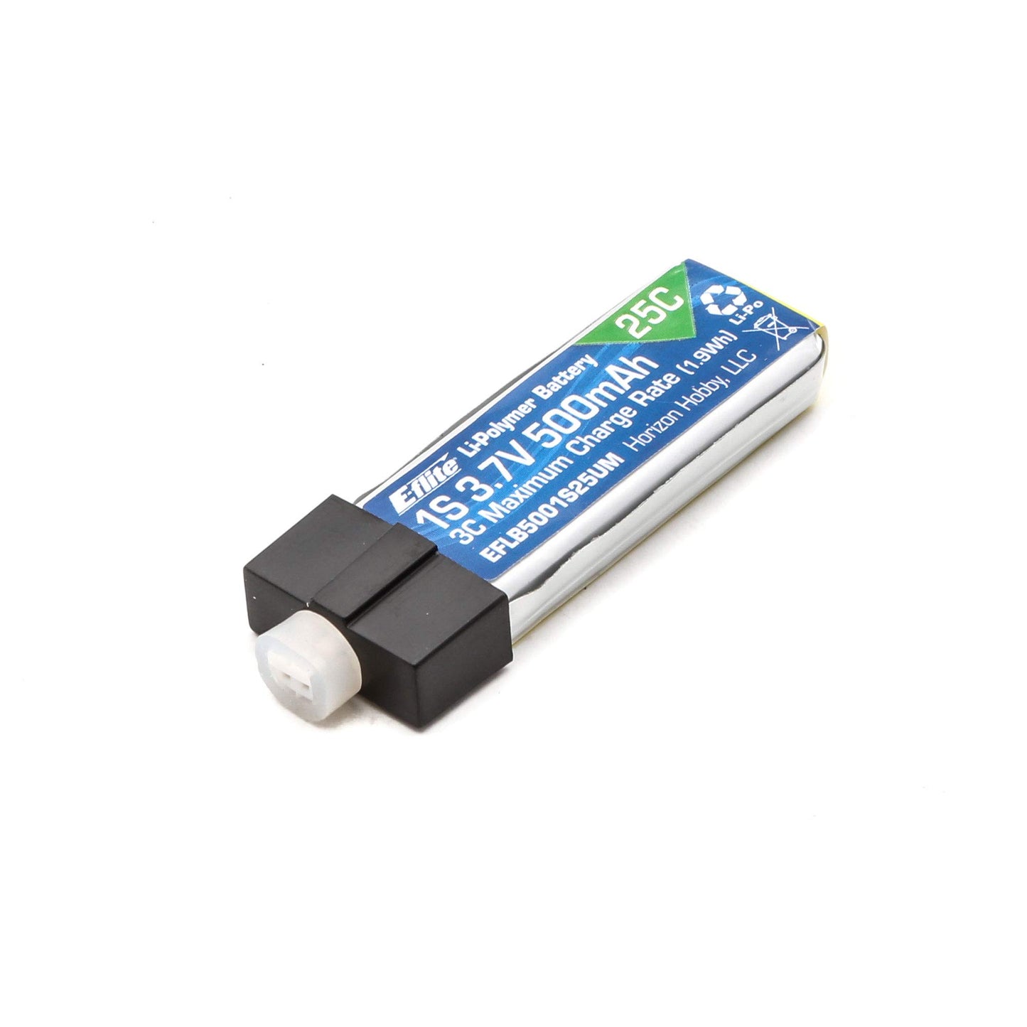 E-flite 500mAh 1S 3.7V 25C LiPo High Current UMX Connector EFLB5001S25UM MultirotorPartsReplacement Parts