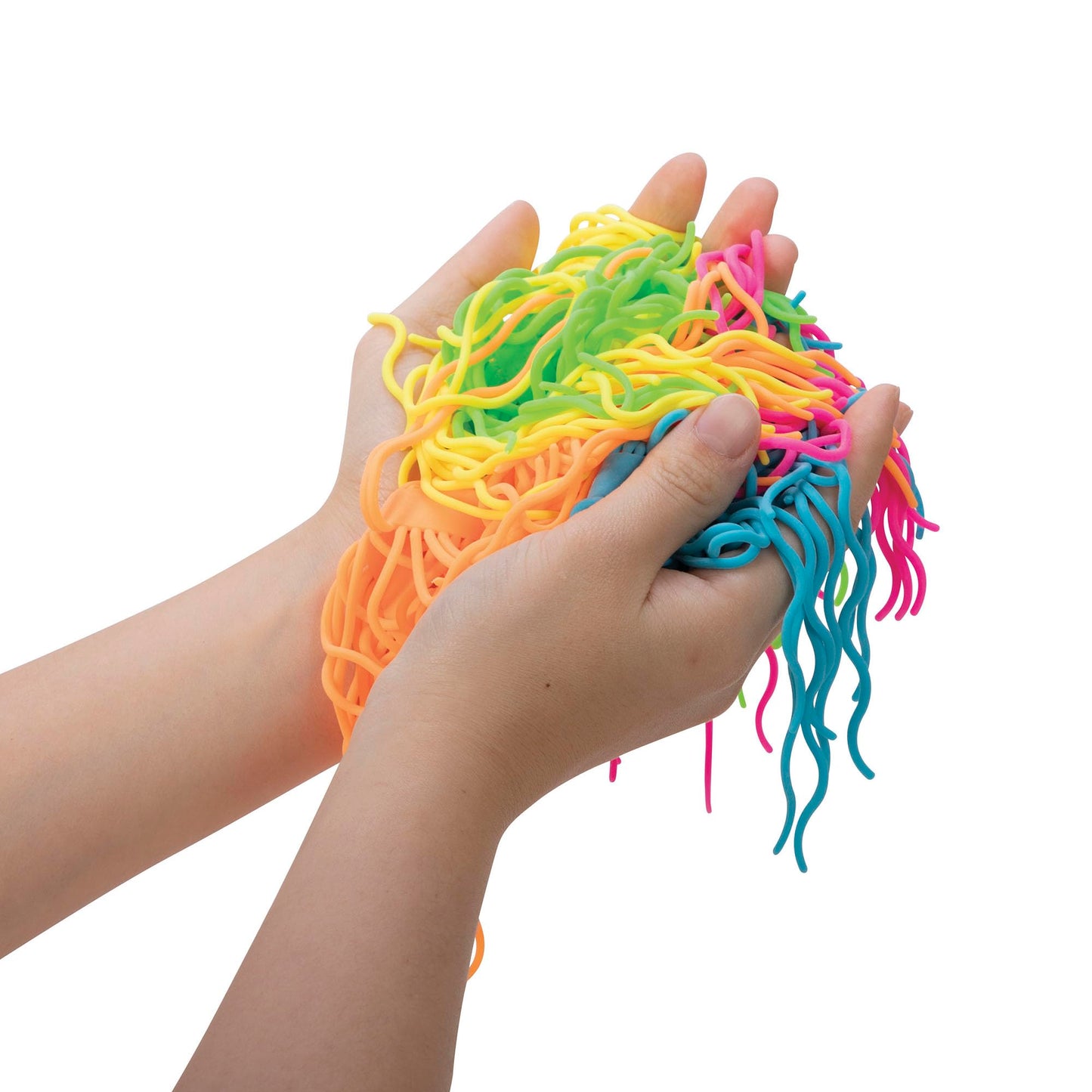 Schylling Needoh Ramen Noodlies - Sensory Squeeze Toy - Contains 5 Noodle Clumps - 8.5'' Long - Multicolored (Pack Of 1)