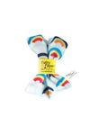 Baby Paper Crinkle Teether and Sensory Toy | Non-Toxic, Washable | Multicolor, Small | Great Baby Shower Gift