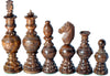 Chessbazar Chess Set Globe Design King 5' 32 Wooden Weighted Handmade Chess Pieces By