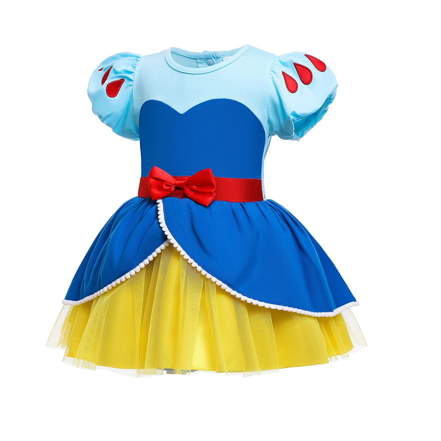 Snow Baby Girls Costume For Infant Romper Onesie Babysuit Birthday Christmas Halloween With Headband 12-18Months(K28-95)