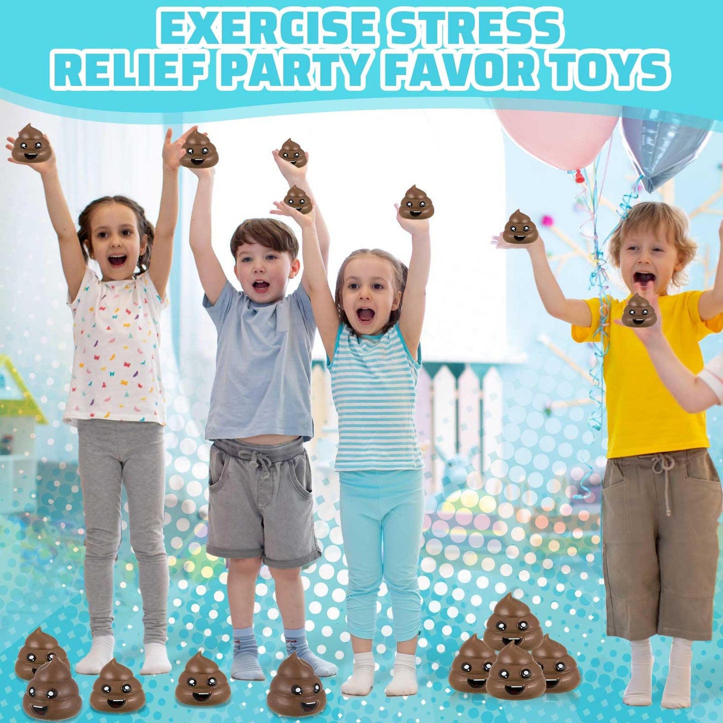 Lenwen 12 Pack Stress Balls Stretchy Toys Sensory Toys, Halloween Novelty Joke Relief Toys Anxiety Relief Fidget Toys For Teens Birthday Party Favor Gifts