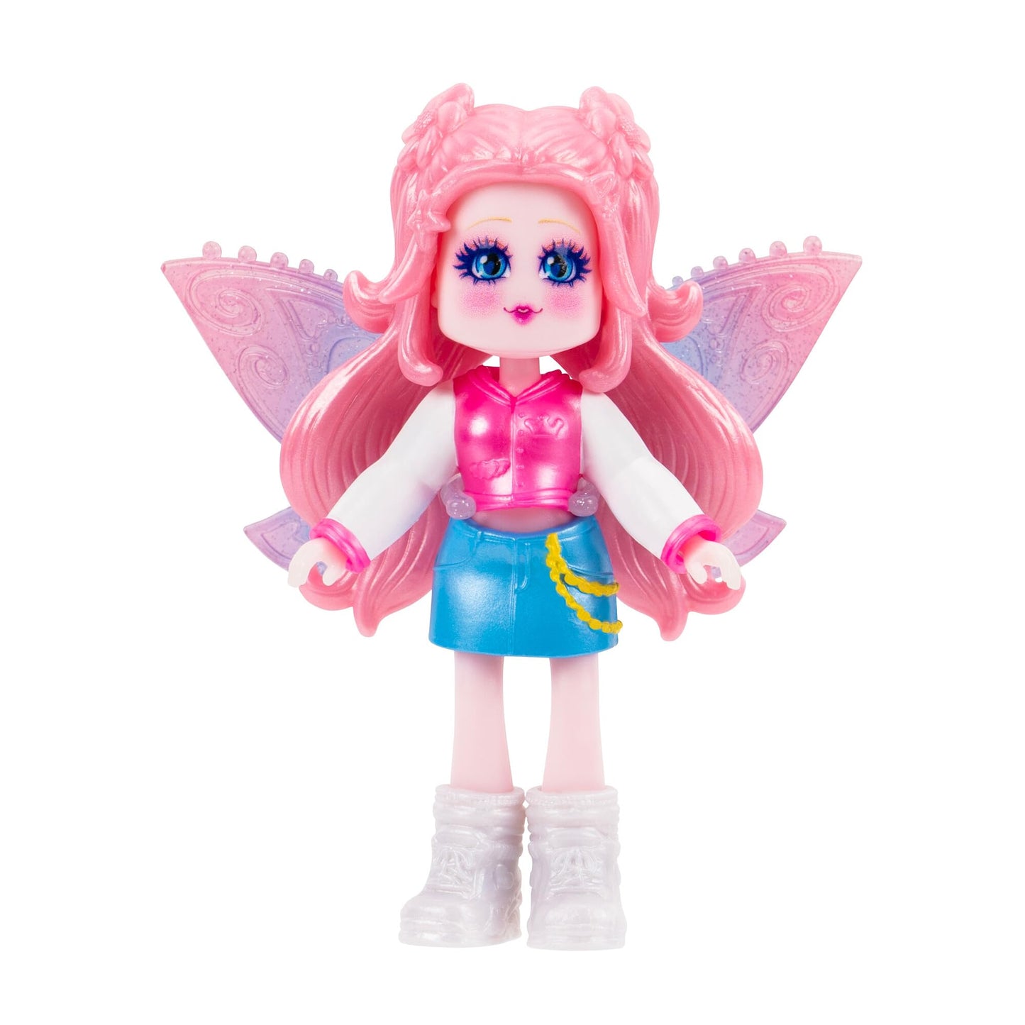 Royale High 3” Light Fairy Fashion Doll - 1 Figure With 9 Fashion Accessories - Virtual Item Code Included - Series 1 - Ages 5+