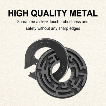 9 PCS Metal Brain Teaser Puzzles Logic Metal Puzzle for mature-themed Toy Lock Puzzles Gift for mature-themedsTeenagers (9 PCS Edition B)