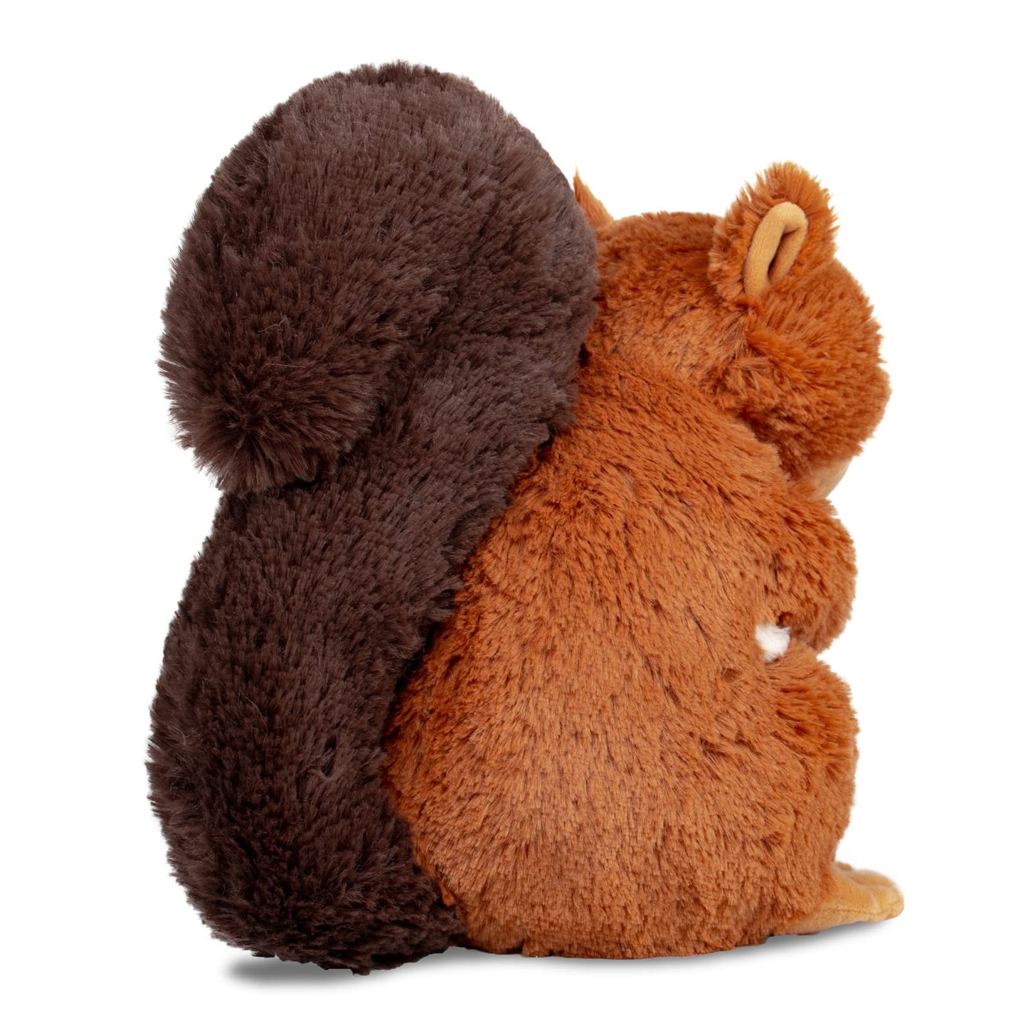Weigedu Plush Squirrel Stuffed Animal, Huggable Furry Squirrel Toy For Kids Birthday Boys Girls Babies Bedtime Gift, 9.5'