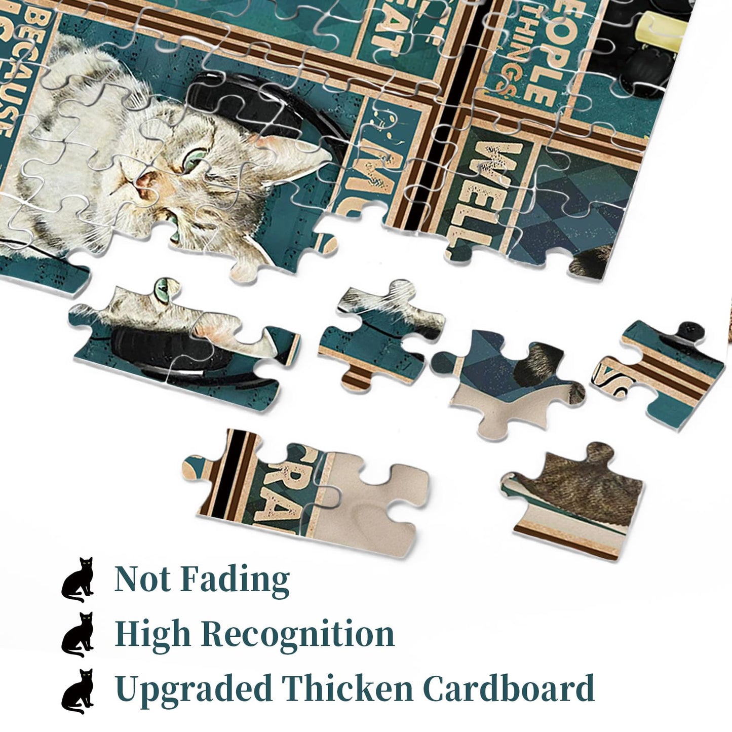 Cat Puzzle For Adult 1000 Piece, Kitty Kitten Collage Puzzles 1000 Pieces, Jigsaw Puzzles With Animals 1000 Piece For Adult