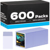 600 Card Sleeves Top Loaders for Cards Sooez enhanced 35PT 3X4 Baseball Card Protectors Hard Plastic Top loaders Card Holder Trading Sports Football Game Cards(100 Toploaders + 500 Penny Sleeves)