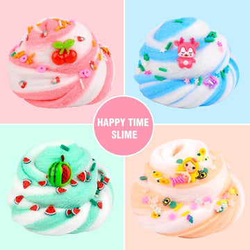 Kids Valentine'S Day Cloud Slime 6 Pack Boxed, Soft, Non-Sticky, Scented, Boys Girls Butter Slime Kit For 4-12 Year-Old Birthday Party Favor Gifts, Toy Slime Supplies For Kids Age 4 5 6 7 8 9 10 11 12