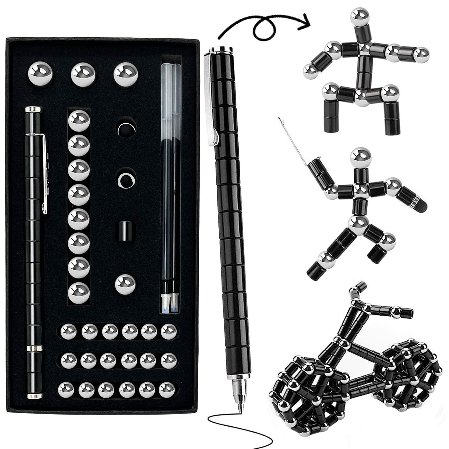 Fidget Pen Toys For Ages 8-13 - Magnetic Pen Magnets For Kids - Teen Girl Boy Gift Trendy Stuff - Gift For Teenage Boys Girls -