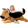 IKASA Giant German Shepherd Dog Plush Toy, 30" Soft Fluffy Stuffed Animal, Jumbo Size, Polyester, Model 6636781, Gifts for Kids