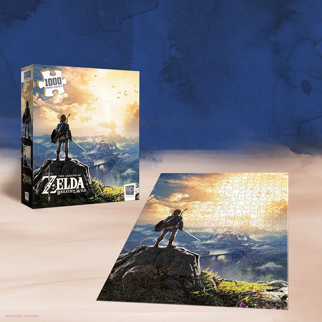 The Legend Of Zelda 'Breath Of The Wild' 1000 Piece Jigsaw Puzzle Collectible Puzzle Featuring Link From The Legend Of Zelda Video Game Officially Licensed Nintendo Merchandise