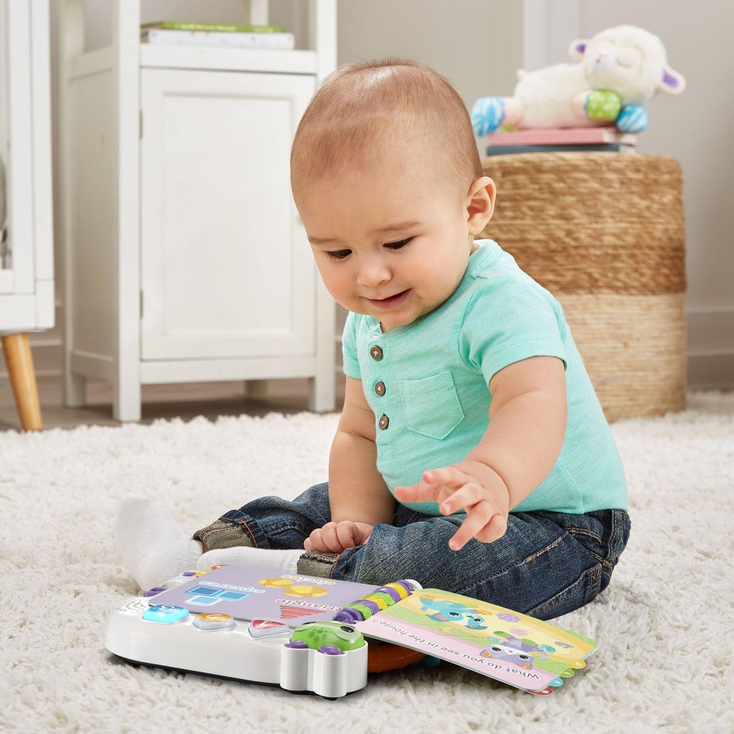 VTech Baby Peek and Turn Discovery Book - Medium Multicolor Plastic Educational Toy, Model 80-574200