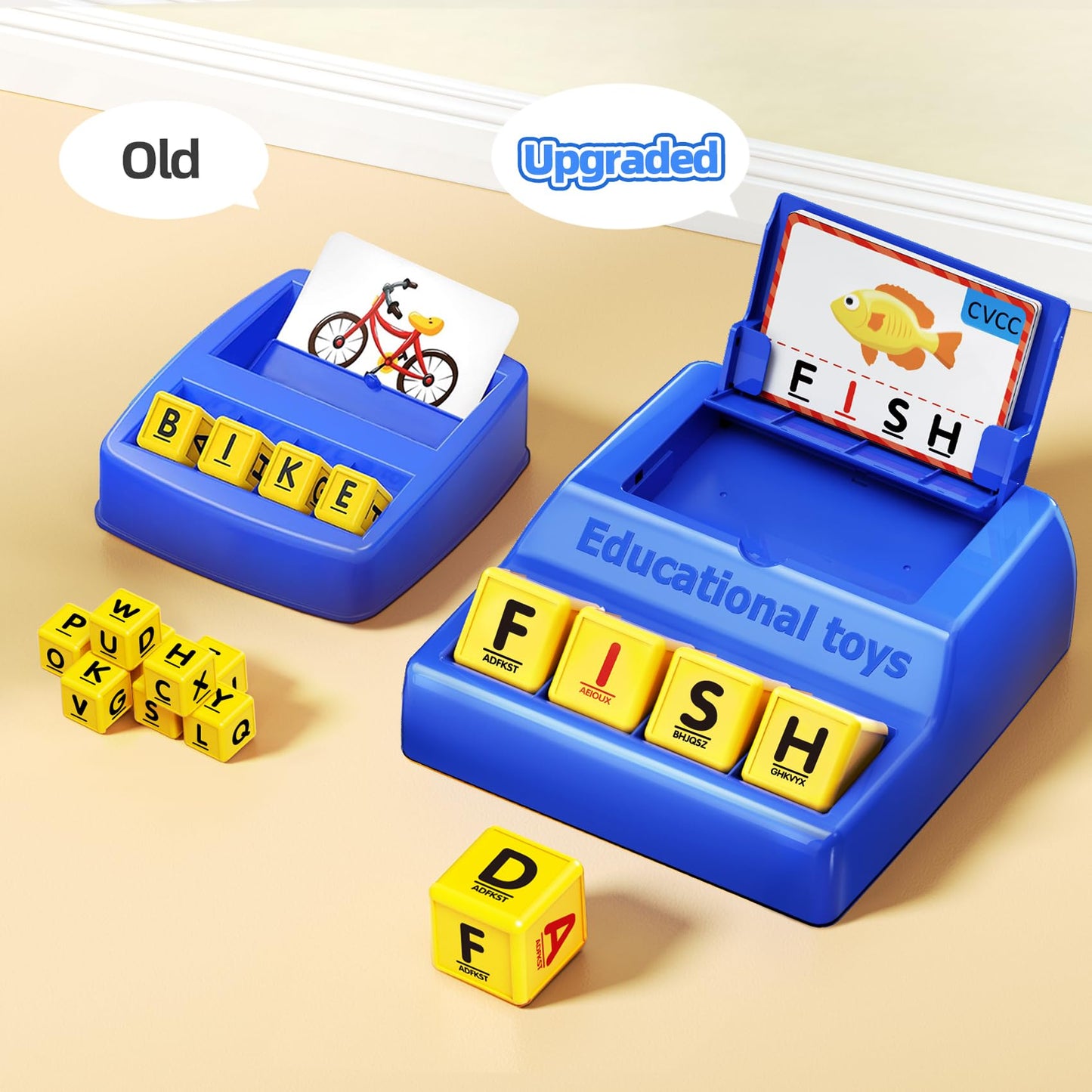 Hopeeye Learning Educational Toys For 3 4 5 6 7 8 Year Old Boys Girls, Matching Letter Game For Kids Toys Ages 3-8, Montessori T