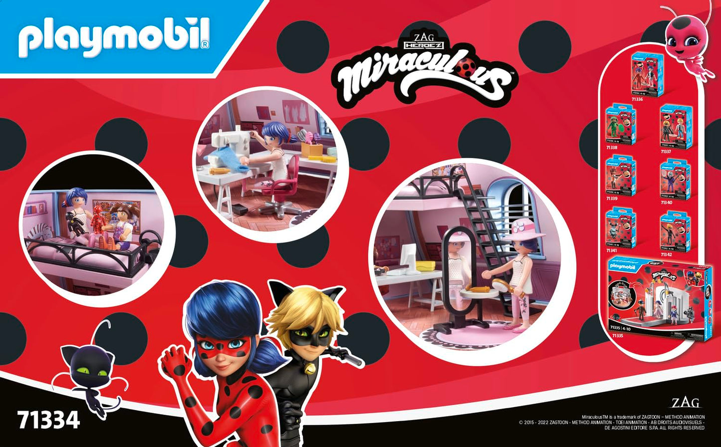 Playmobil Marinette's Loft Playset - One Size, Multicoloured Plastic, Model 71334