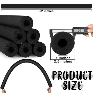 Hanaive 6 Pack Pool Noodles Foam Swim Noodles Hollow Swimming Pool Noodle Bulk Bright Pool Noodles Floats Heavy Duty For Swimmin