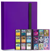 Card Binder 9 Pocket Trading Card Album Folder 20 Pages 360 Card Capacity Sports Card Binder enhanced Card Binders Compatible with MTG TCG Baseball Cards (Purple)