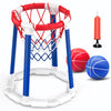 Chmywj Pool Basketball Hoop Pool Games Pool Toys With 2 Basketballs Floating Basketball Hoop For Pool For Kids & Adults Indoor O