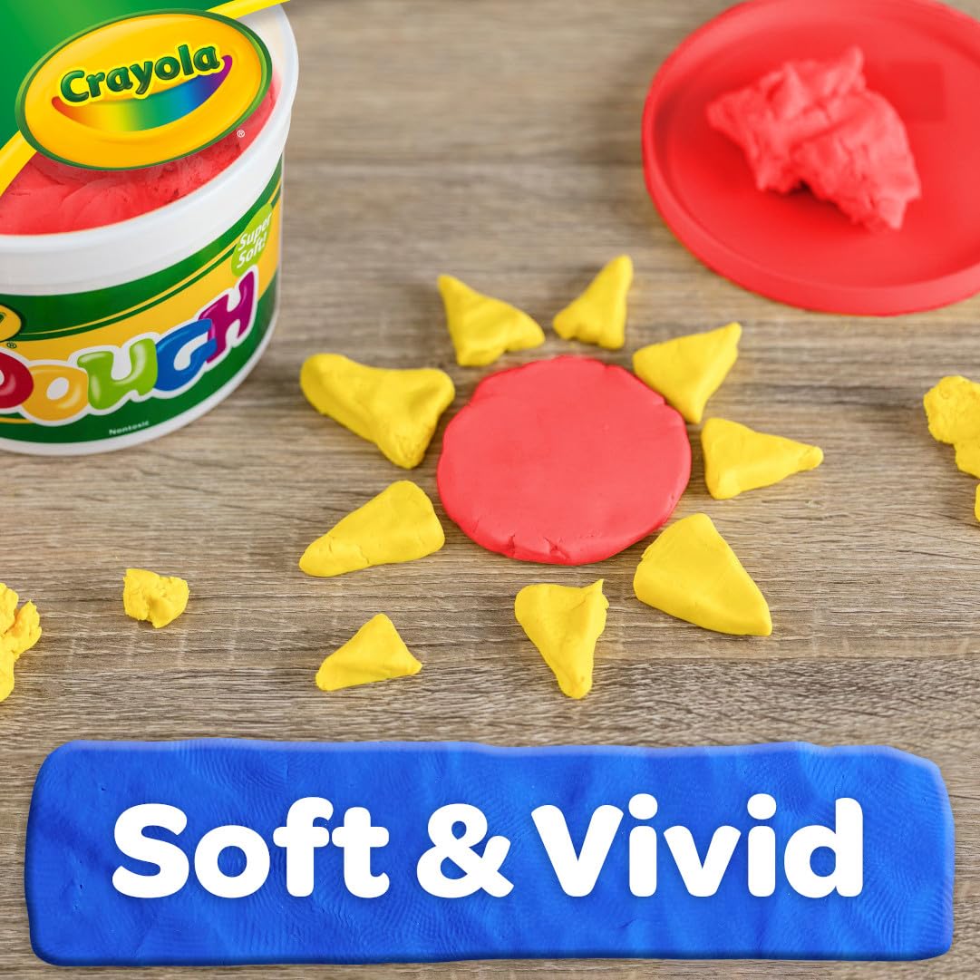 Crayola Dough - Red (3Lb), Bulk Modeling Dough For Kids, Clay Alternative, Resealable Tub, Ages 3+, Great For Kids Arts & Crafts