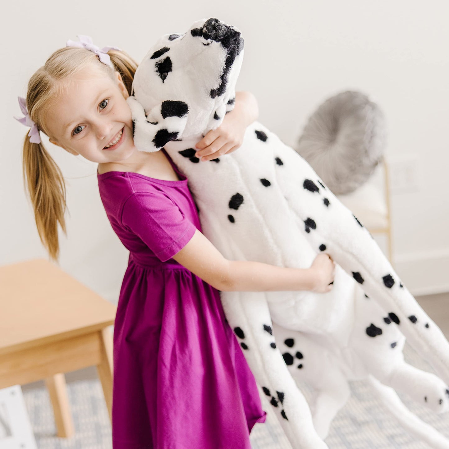 Melissa & Doug Giant Dalmatian - Lifelike Stuffed Animal Dog (Over 2 Feet Tall) - Extra Large Stuffed Animals, Plush Dalmatian Dog For Ages 3+