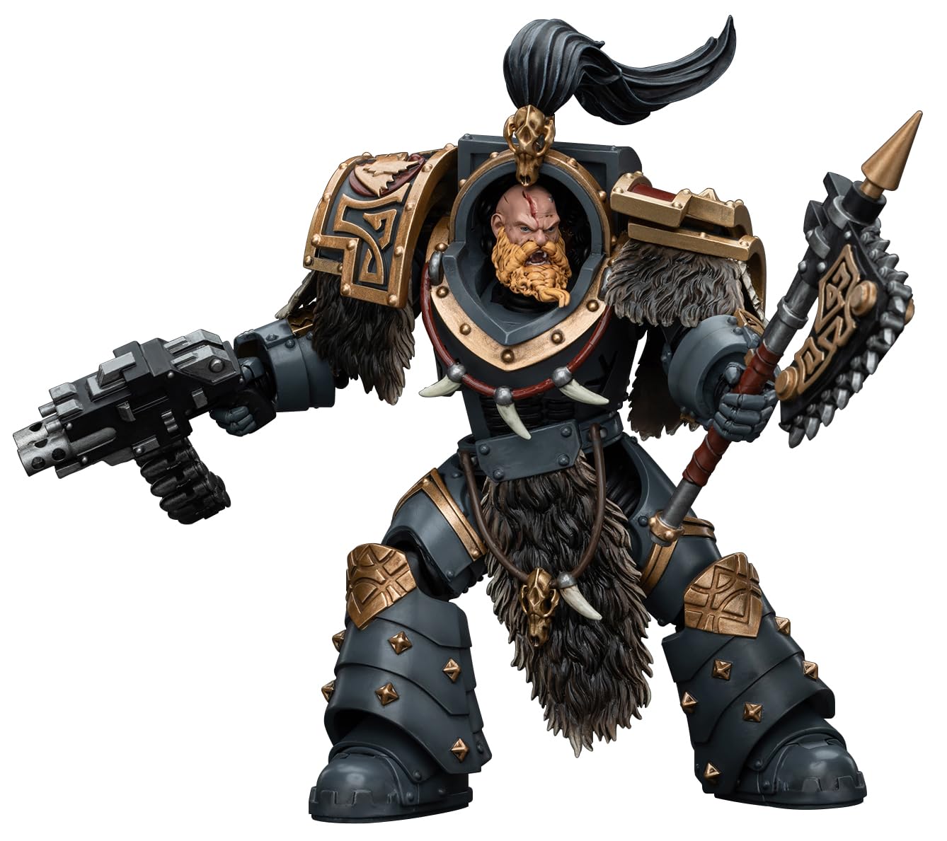 Joytoy Warhammer 40K 1/18 Action Figures, Space Wolves Varagyr Wolf Guard Squad Varagyr Terminator3 Perfect For Collectors & Dec