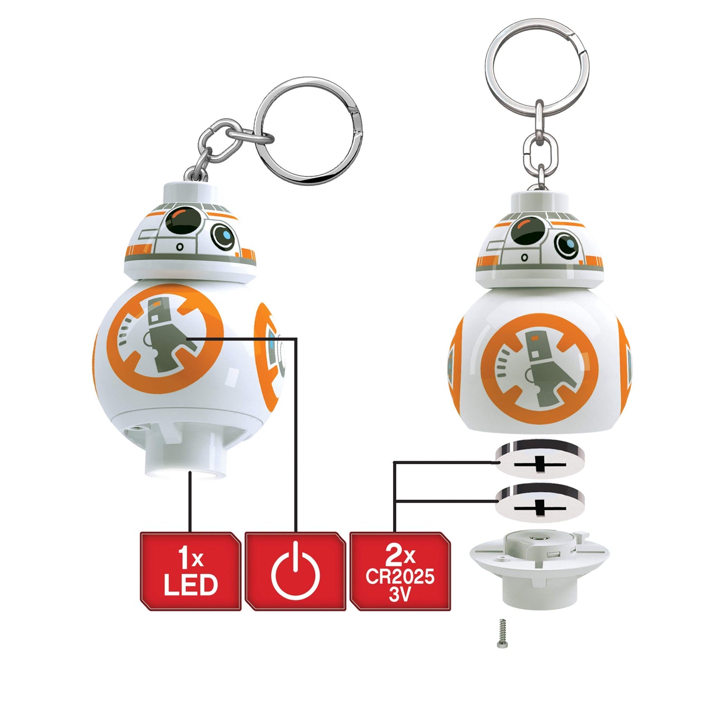 Lego - Star Wars The Force Awakens Bb-8 Key Light