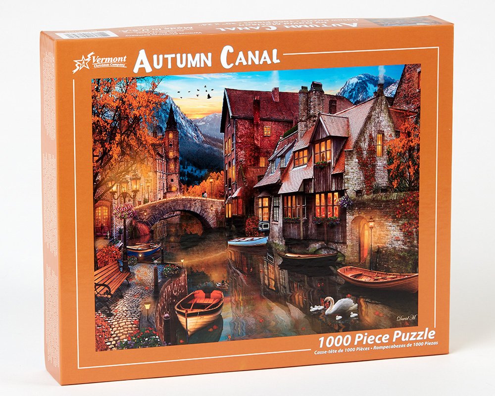 Vermont Christmas Company Autumn Canal Jigsaw Puzzle 1000 Piece