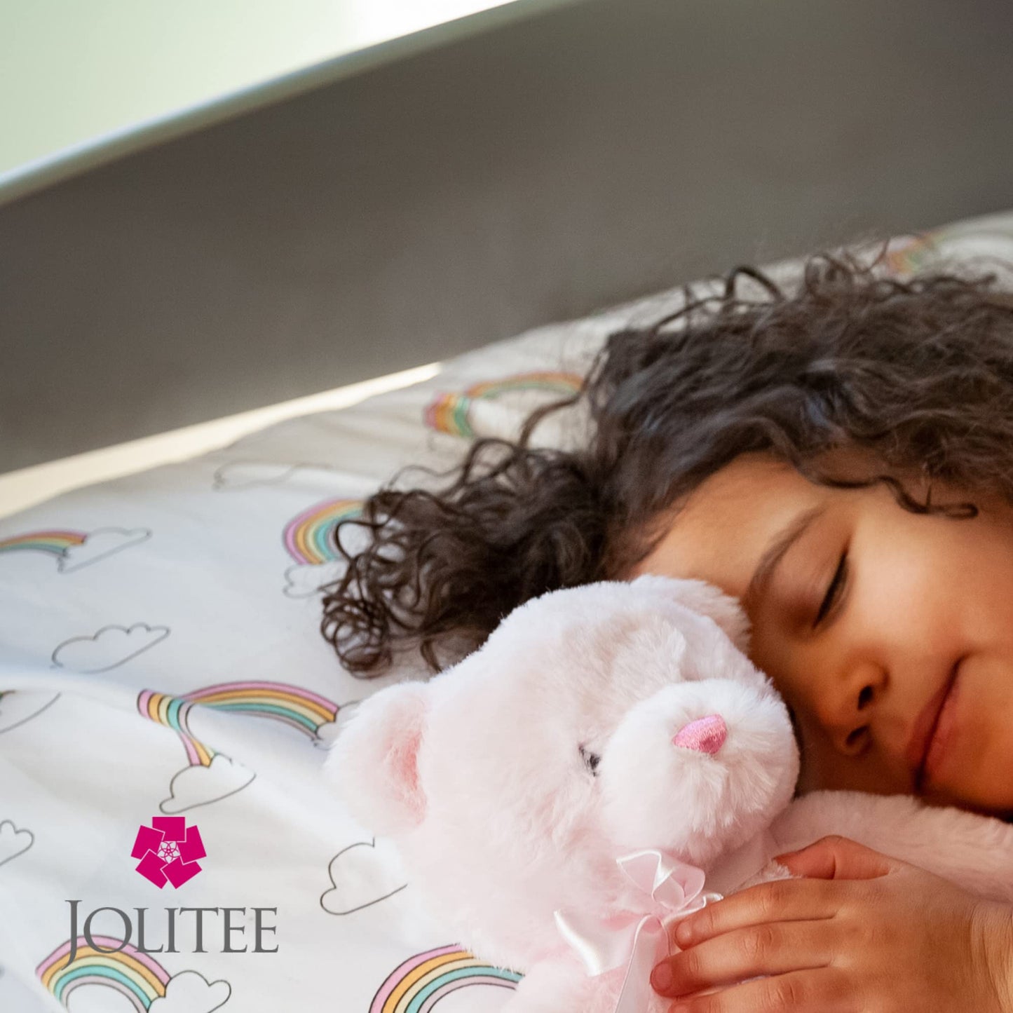 Jolitee My First Bear Stuffed Animal - Pink Plush Bear 15'
