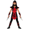Morph - Ninja Costume For Girls -Girls Ninja Costume -Red Ninja Costume - Girl Ninja Costume- Kids Ninja Costume- Girl Ninja L